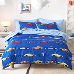 Wake Cloud Race Car Bedding Set Super Sheets Boy Room Decor Comforter. Fixed Price $111.98.