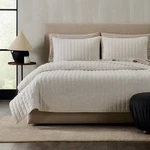 Jeremiah Brent Home 3PC King Channel Rice Stitch Gauze Quilt Set Cream. Fixed Price $37.39.