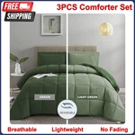 Down Alternative Comforter Set 3PCS With Shams, All Season Reversible Queen Size. Fixed Price $44.99.