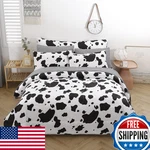 Sucses Cow Print Queen Comforter Set Sheets 8PCS Bed Bag Size. Fixed Price $114.01.