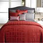 Veratex Frames City Collection 5P Queen Comforter Set Red. Fixed Price $106.21.