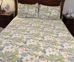 Tommy Bahama Full/queen Comforter With 2 Matching Shams Palm/tropical Design. Fixed Price $69.99.