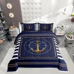 Anchor Bedding Set, Ocean Sailboat Navy Blue Down Comforter (queen). Fixed Price $83.97.