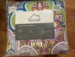 Alcove Chester 8PC Queen Comforter Set Bed In Bag Teal Multi Color Paisley. Fixed Price $19.20.