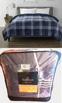 $150 Cuddl Duds Cozy Soft Navy Blue Plaid Comforter Faux Fur Fleece Full/queen. Fixed Price $79.97.