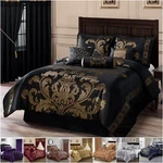 Chezmoi Collection Royale 7-PIECE Bedding Set Jacquard Floral Comforter. Fixed Price $112.99.