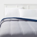Full/queen Lofty Microfiber Comforter Dark Blue Denim Heather - Room Essentials. Fixed Price $12.99.