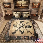 Rustic Cabin Queen Set 7 Piece Bedding Comforter Sheets Pillow Covers Cozy. Fixed Price $101.82.