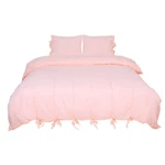Light Pink Linen Bedding Set Queen Comforter Twin Full King Duvet. Fixed Price $36.00.