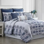 Modern Threads Ensemble 8-PIECE Floral Comforter Set Queen. Fixed Price $125.00.