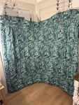 Vintage Laura Ashley Bramble Berry Queen Reversible Comforter Green Blue. Fixed Price $175.00.