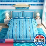 Manfei Swimming Kids Comforter Set Full Sizeswim Sports Games Modern Fashion. Fixed Price $72.67.