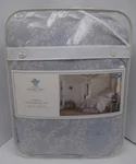 Simply Shabby Chic Grayish Blue White Damask Floral Comforter Set - Twin. Fixed Price $179.99.