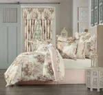 New 5 Queens Royal Court Estelle Coral Shabby Chic King Comforter 4PC Set. Fixed Price $148.27.
