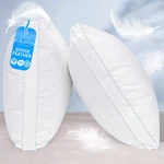 Luxury Goose Down Pillows Queen Size Of 2, 100% Cotton Gusseted Cover. Fixed Price $63.50.