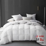 Hotel Grand Luxury White Goose Feather Down Fiber Comforter King All Season. Fixed Price $136.34.
