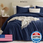 Petrichor Fluffy Twin Comforter Set Ultra-soft Navy Flannel Thick. Fixed Price $62.21.