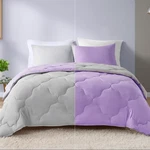 Vixie Reversible Comforter Set - Trendy Casual Geometric Quilted Cover, All Seas. Fixed Price $32.30.