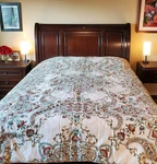 Noble Excellence Villa Comforter Reversible 92X96 Queen Sz 100% Cotton Paisley. Fixed Price $54.40.