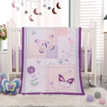 Wowelife Girl Crib Bedding Set, Butterfly Baby Size, Purple. Fixed Price $49.27.