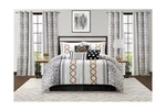 Stratford Park Black Gold Comforter Set Queen Size, 15 Piece Terry Embroidery.... Fixed Price $166.27.