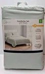 Mainstays 7 Piece Queen Comforter Set With Sheets - Bed Bag Light Green. Fixed Price $49.99.