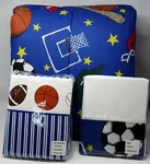 New Sports Baseball Soccer Boys Kids Twin 6PC Comforter Bedding Sham Sheet Set. Fixed Price $59.99.