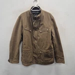 Barbour Duke Wax Waterproof Brown Moto Biker Quilt Country Jacket Coat Large. Fixed Price $161.33.