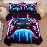 Gaming Bedding Set: Level Up Your Sleep With Controller Dreams! Twin Size!. Fixed Price $69.94.
