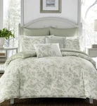 7PC Full/queen Natalie Duvet Cover Bonus Set Green - Laura Ashley Sage. Fixed Price $72.99.