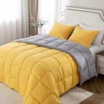 Kasentex Queen Comforter Set Reversible Dual Color Goose Down Alternative.... Fixed Price $75.99.