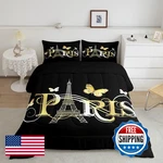 Feelyou Eiffel Tower Comforter Chic Paris Theme Bedding Set Kids Boys Girls. Fixed Price $84.12.