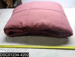 68" X 98" Southshore Fine Linen Redish Down Comforter. Fixed Price $37.12.