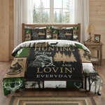 Wecozy Full Comforter Set, Retro Mountains Gray, Soft Microfiber, 2 Pillowcases. Fixed Price $106.30.