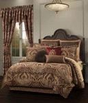 J. Queen New York Madeira Damask 4 Piece Comforter Set Red. Fixed Price $399.99.