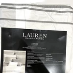 Ralph Lauren Spencer Cotton Sateen Border Full /queen Duvet Cover Stone Grey. Fixed Price $90.00.