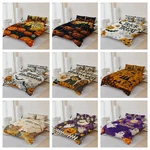 3D Halloween Pumpkin Ghost Bat Castle Quilt Cover Duvet Comforter Set. Fixed Price $109.99.