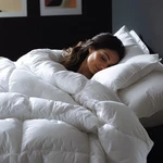 C&w White Goose Down Comforter Queen Size, Duvet Insert 90X90 Inches, 50 Oz F.... Fixed Price $180.06.