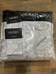 Nip Ralph Lauren Mya Grey Floral Jacquard Full/queen Comforter & Shams 3PC. Fixed Price $281.99.