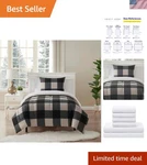 All-in-one Twin Bedding Set: Soft Comforter & Luxurious Microfiber Sheets. Fixed Price $62.99.