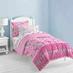 Dream Factory Magical Princess Ultra Soft Pink Girls Twin Comforter Set 5PC. Fixed Price $46.99.