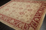 8'10" X 11'10" Hand Knotted Peshawar Stone Wash Vegetable Dyes Area Rug Camel. Fixed Price $1380.00.