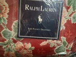Ralph Lauren Elena-pair Of Rod Pocket Drapes-red 3 Pairs Available-new Old Stock. Fixed Price $369.99.
