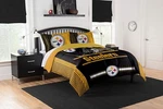 Northwest Nfl Pittsburgh Steelers Safety Twin Comforter And Sham Set. Fixed Price $89.99.