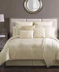 Vcny Home Keith Allover Botanical 14-PC. Bed In Bag Comforter Set Queen Neutral. Fixed Price $100.00.