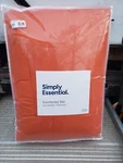 Simply Essential Color Block 5-PIECE Twin/twin Xl Comforter Set Rust/orange. Fixed Price $51.95.