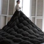 Cozy Pinch Pleat Goose Down Comforter King Size - Ultra Soft & Noiseless. Fixed Price $171.99.