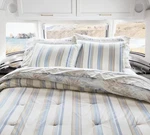 Pottery Barn - Airstream Coastal Toile Reversible Comforter Flash Sale. Fixed Price $129.00.