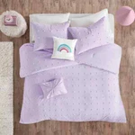 Kelsey Cotton Jacquard Pom Kids' Comforter Set - Urban Habitat Lavender. Fixed Price $48.00.