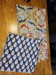 Levtex Home Moreno King Size Quilted Pillow Shams Set Of 2 Reversible Paisley. Fixed Price $15.00.